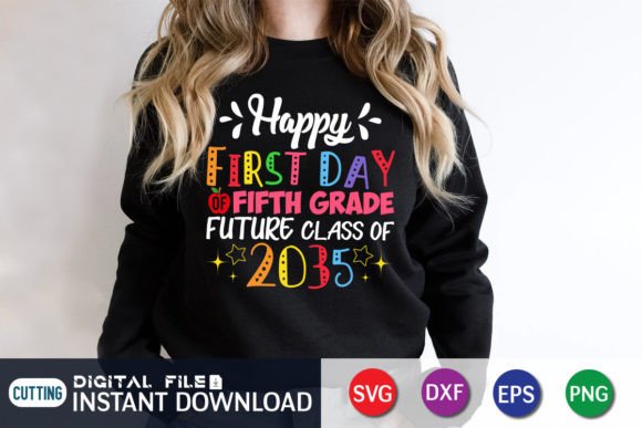 Download Happy First Day 5th Grade 2035 Svg - Premium Resources