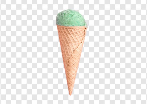 Download #2035 Mint Ice Cream Cone Isolated - 2035 Collection