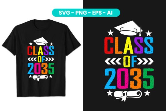Download Class of 2035 Graduation Cap SVG Design - 2035 Collection