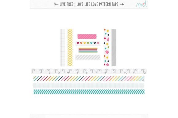 Download Live Free Love Life Pattern Tape - Love life Collection